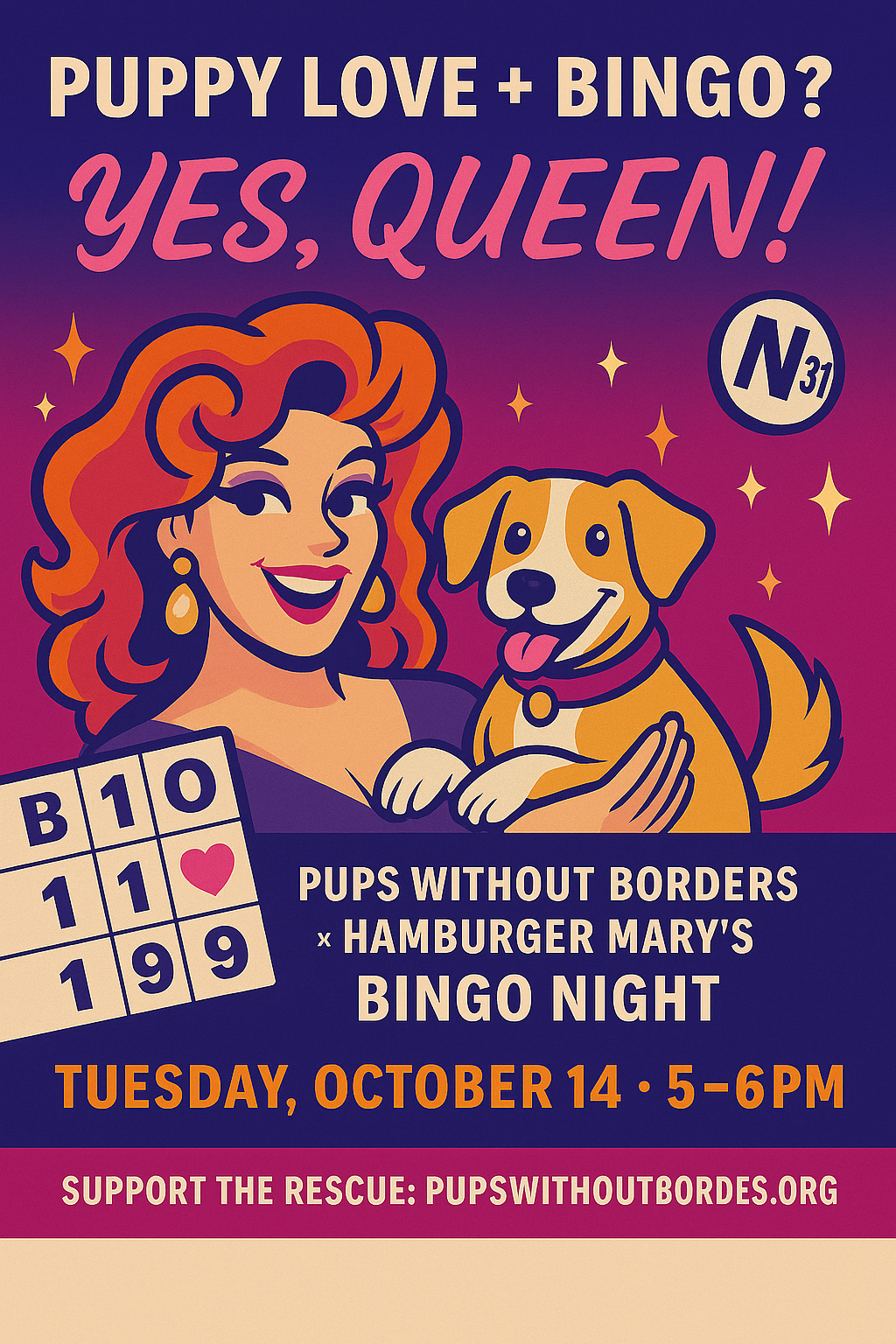 PWB Hambuger Mary’s Bingo Night ver 2